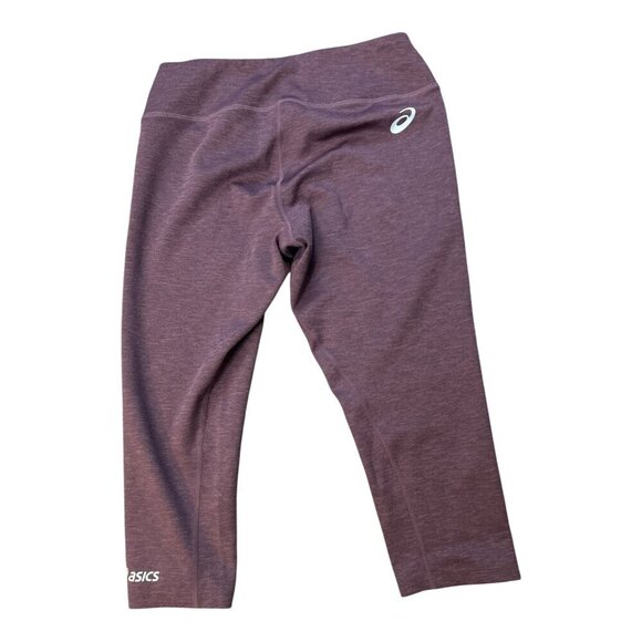 ASICS Women's Capri Leggings Size Medium Burgundy / Wine New with tags | Running - Picture 2 of 6